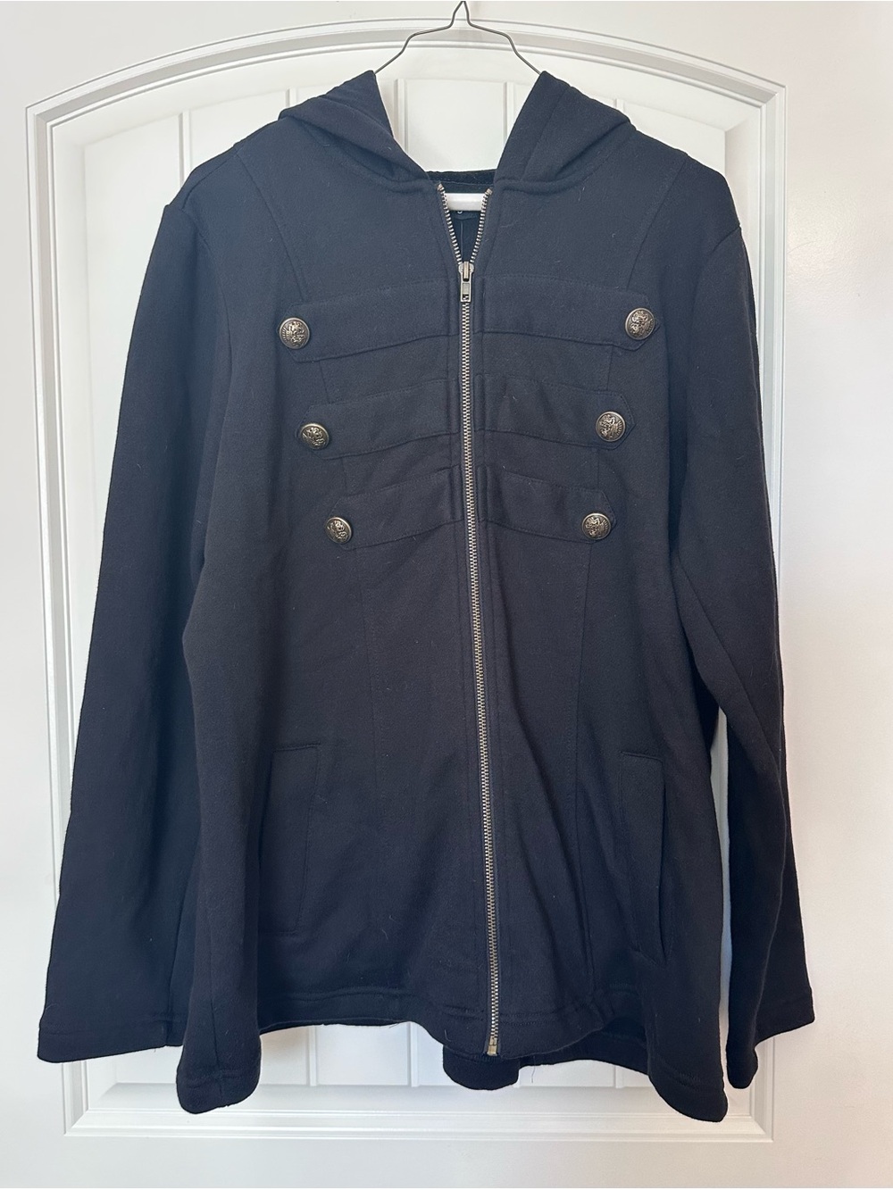 Torrid Black Military Hooded Jacket 1X 14/16 – NWT